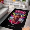 Tupac Neon Retro Boombox Rectangle Rug