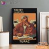 Tupac Poetry Motion Book Canvas, Rap Lengends Poster