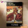 Tupac Poetry Motion Brown Blanket