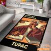 Tupac Poetry Motion Brown Rectangle Rug