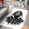 Tupac Rectangle Rug Black White