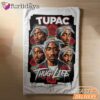 Tupac Roses Thug Life Blanket