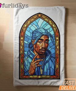 Tupac Saint Peace Art Blanket