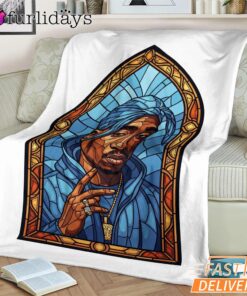Tupac Saint Peace Art Blanket
