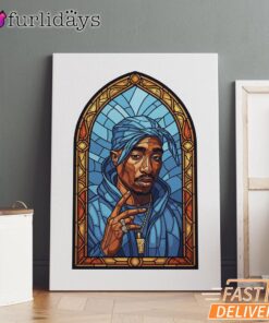 Tupac Saint Peace Art Canvas, Rap Lengends Poster