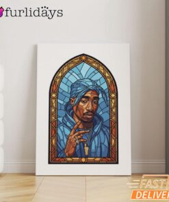 Tupac Saint Peace Art Canvas, Rap Lengends Poster