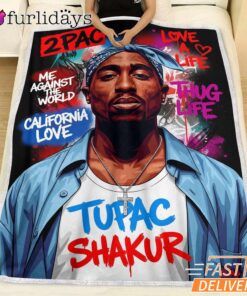 Tupac Shakur California Love Blanket