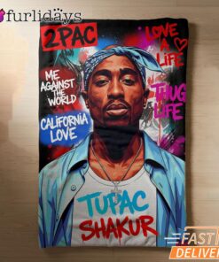 Tupac Shakur California Love Blanket