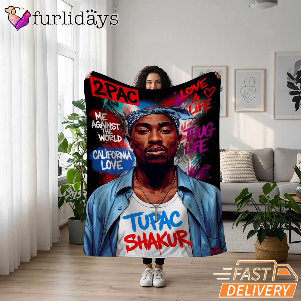 Tupac Shakur California Love Blanket Tupac Shakur California Love Blanket
