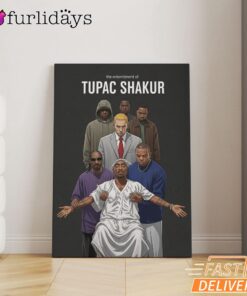 Tupac Shakur Entourage Canvas, Rap Lengends Poster