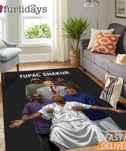 Tupac Shakur Entourage Rectangle Rug