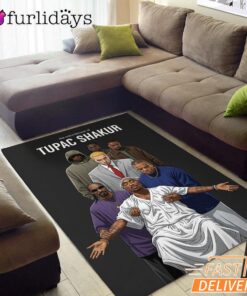 Tupac Shakur Entourage Rectangle Rug
