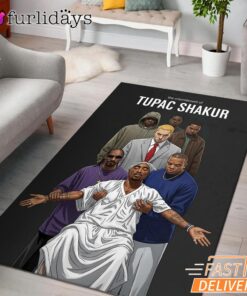 Tupac Shakur Entourage Rectangle Rug