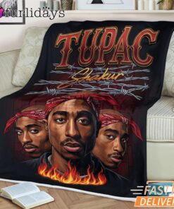 Tupac Shakur Group Portrait Blanket