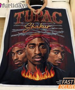 Tupac Shakur Group Portrait Blanket