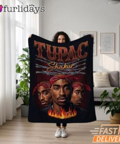 Tupac Shakur Group Portrait Blanket