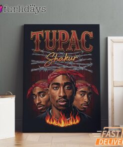 Tupac Shakur Group Portrait Canvas, Rap Lengends Poster