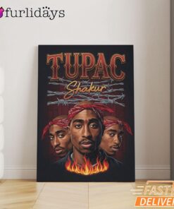 Tupac Shakur Group Portrait Canvas, Rap Lengends Poster
