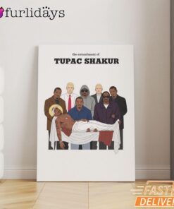 Tupac Shakur Memorial Canvas, Rap Lengends Poster