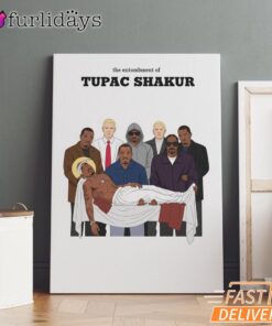 Tupac Shakur Memorial Canvas, Rap Lengends Poster