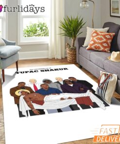 Tupac Shakur Memorial Rectangle Rug