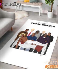 Tupac Shakur Memorial Rectangle Rug