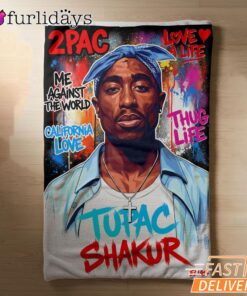 Tupac Shakur Pop Art Blanket