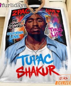 Tupac Shakur Pop Art Blanket