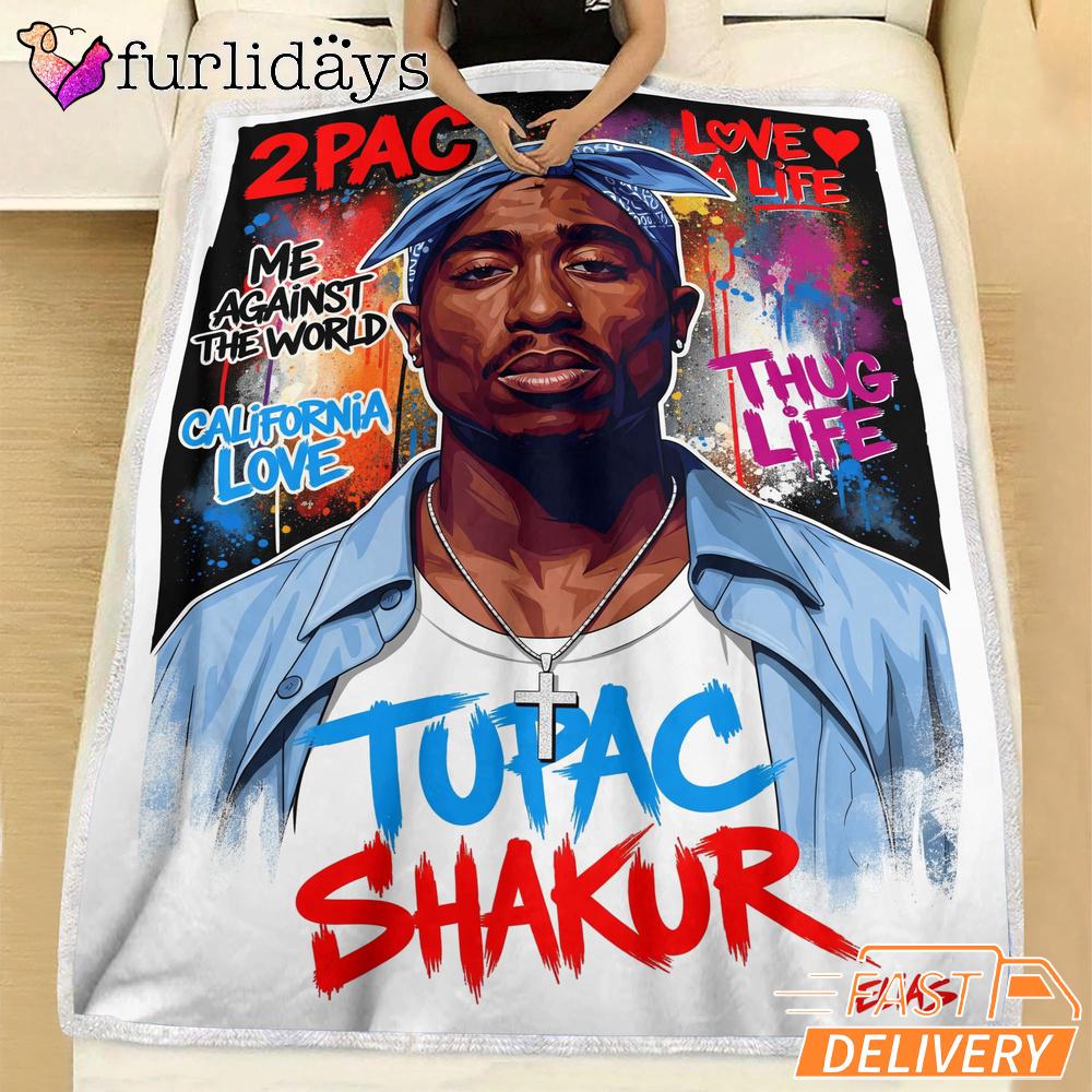 Tupac Shakur Pop Art Blanket Tupac Shakur Pop Art Blanket