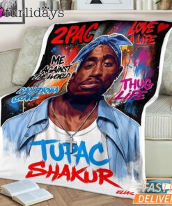 Tupac Shakur Pop Art Blanket