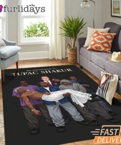 Tupac Shakur Respect Rectangle Rug
