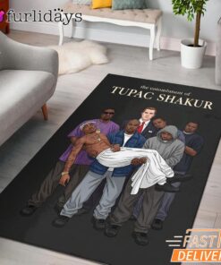Tupac Shakur Respect Rectangle Rug