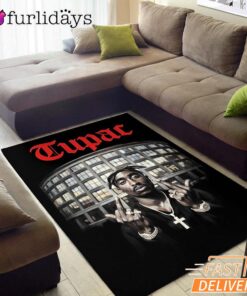 Tupac Shakur Street Legend Rectangle Rug