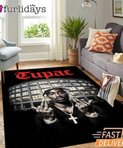 Tupac Shakur Street Legend Rectangle Rug