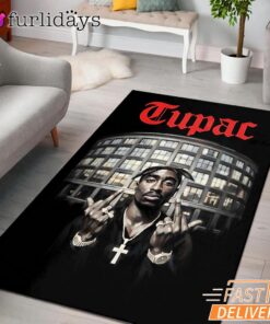 Tupac Shakur Street Legend Rectangle Rug