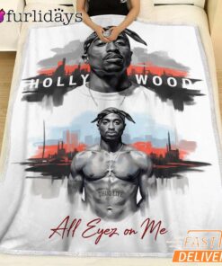 Tupac Street Legend Graffiti Blanket