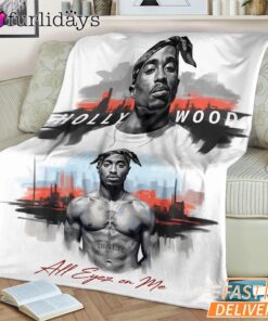Tupac Street Legend Graffiti Blanket