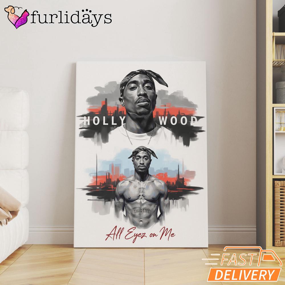 Tupac Street Legend Graffiti Canvas, Rap Lengends Poster Tupac Street Legend Graffiti Canvas, Rap Lengends Poster