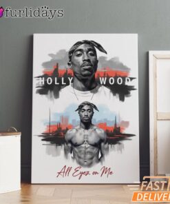 Tupac Street Legend Graffiti Canvas, Rap Lengends Poster