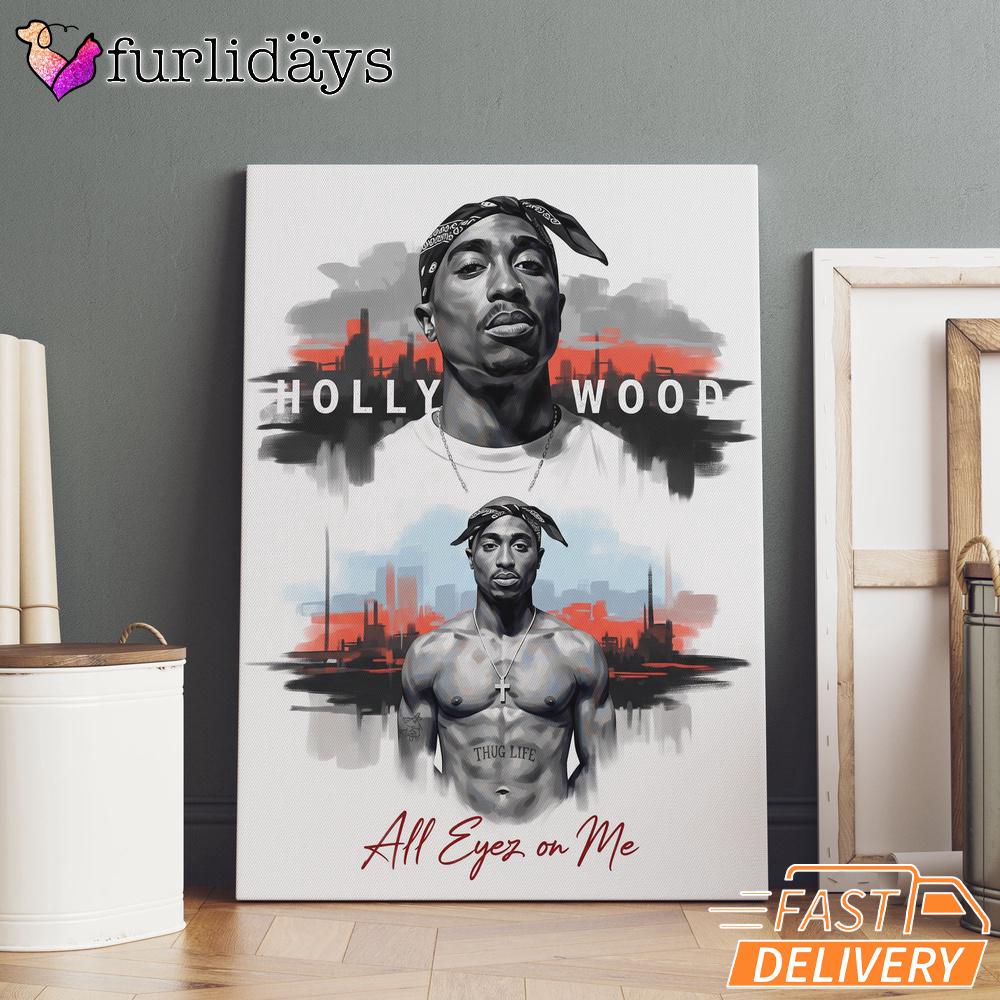 Tupac Street Legend Graffiti Canvas, Rap Lengends Poster Tupac Street Legend Graffiti Canvas, Rap Lengends Poster