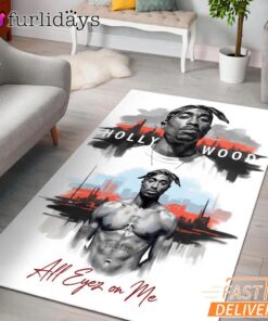 Tupac Street Legend Graffiti Rectangle Rug