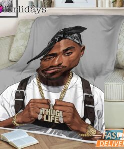 Tupac Thug Life Blanket