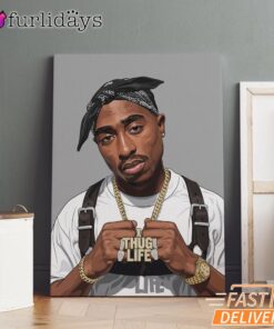 Tupac Thug Life Canvas, Rap Lengends Poster