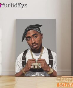 Tupac Thug Life Canvas, Rap Lengends Poster
