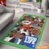 Tupac Thug Life Crew Graphic Rectangle Rug