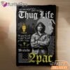 Tupac Thug Life Cross Blanket
