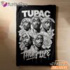 Tupac Thug Life Group Collage Blanket