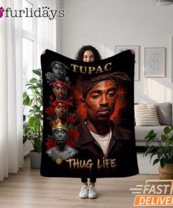 Tupac Thug Life Legendary Rap Blanket