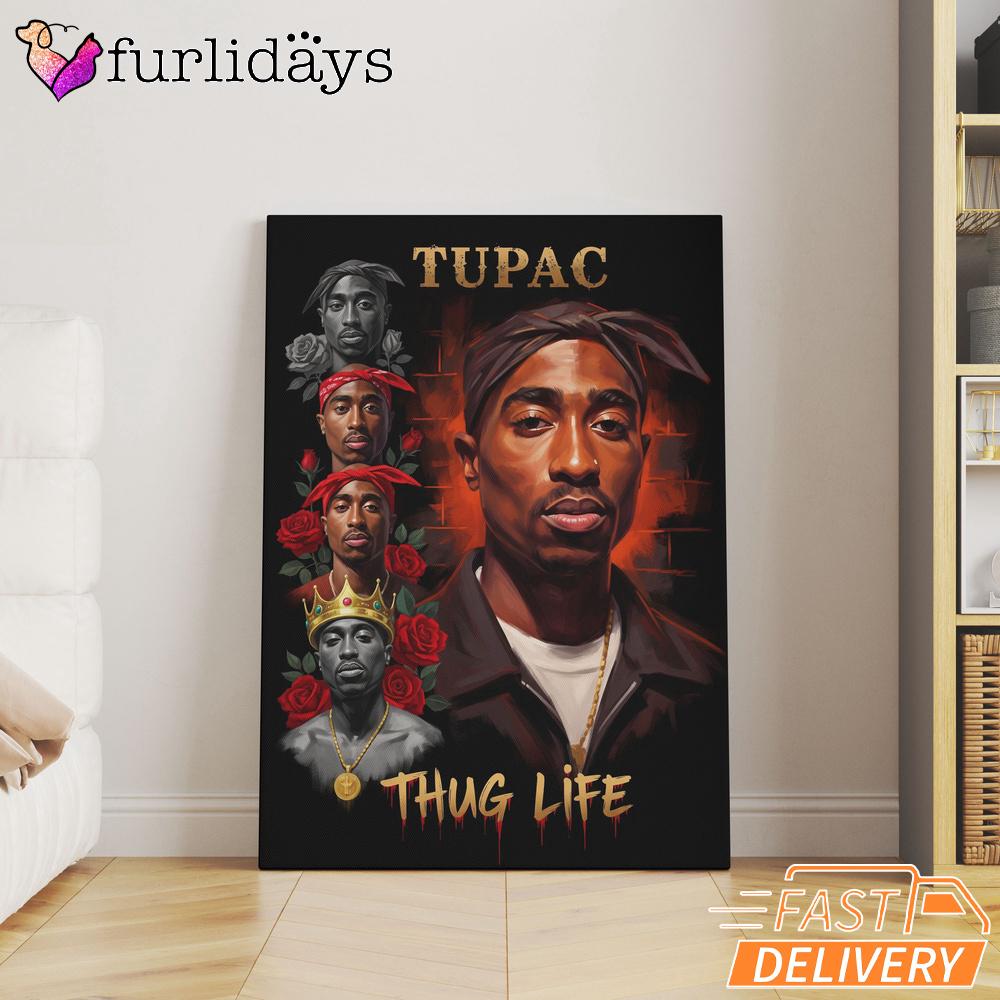 Tupac Thug Life Legendary Rap Canvas, Rap Lengends Poster Tupac Thug Life Legendary Rap Canvas, Rap Lengends Poster