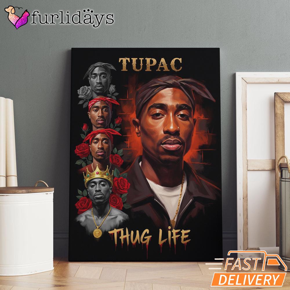 Tupac Thug Life Legendary Rap Canvas, Rap Lengends Poster Tupac Thug Life Legendary Rap Canvas, Rap Lengends Poster